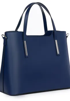 Geanta dama din piele Ligia bleumarin imagine