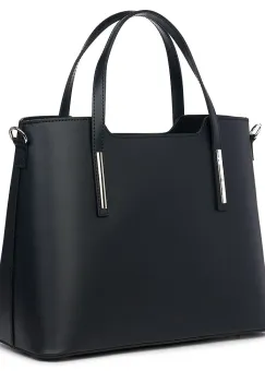 Geanta dama din piele Ligia neagra imagine