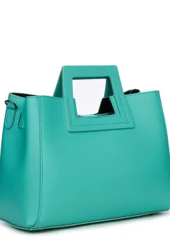 Geanta dama din piele naturala Armina vernil imagine