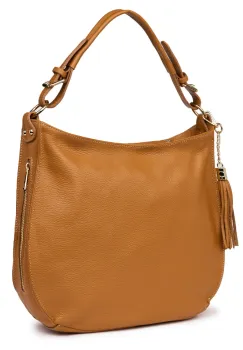Geanta dama din piele naturala Edina cognac imagine