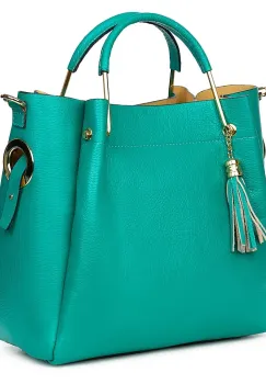 Geanta dama din piele naturala Fabiana vernil imagine