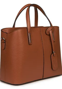 Geanta dama din piele naturala Gianna maro imagine