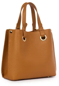 Geanta dama din piele naturala Ilona coniac imagine