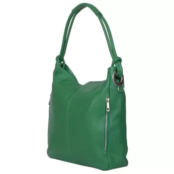 Geanta dama din piele naturala Mia verde imagine