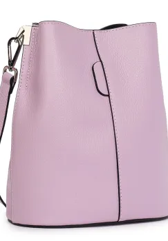 Geanta dama din piele naturala Mimosa lila imagine