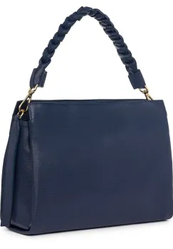 Geanta dama din piele naturala Natalia bleumarin imagine