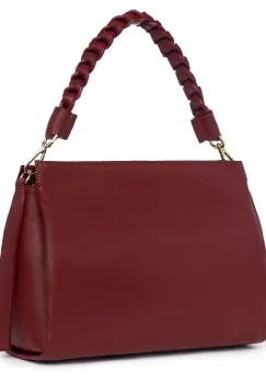 Geanta dama din piele naturala Natalia grena imagine