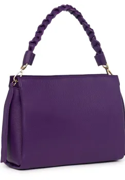 Geanta dama din piele naturala Natalia mov imagine