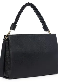 Geanta dama din piele naturala Natalia neagra imagine