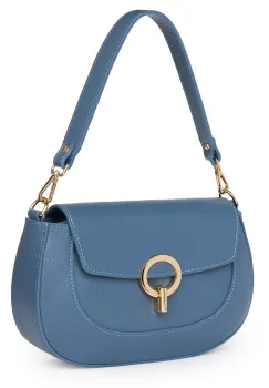 Geanta dama din piele naturala Rosalia bleu imagine