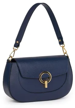 Geanta dama din piele naturala Rosalia bleumarin imagine