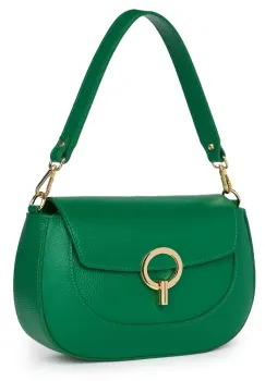 Geanta dama din piele naturala Rosalia verde imagine