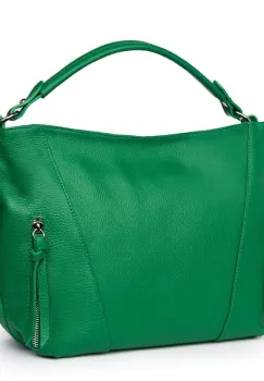 Geanta dama din piele naturala Samira verde imagine
