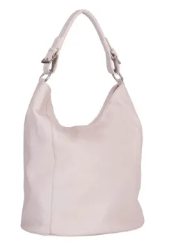 Geanta dama din piele naturala Silvia crem imagine