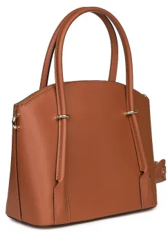 Geanta dama piele naturala Gabriella coniac imagine