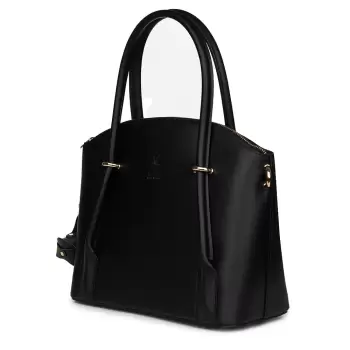 Geanta dama piele naturala Gabriella neagra imagine