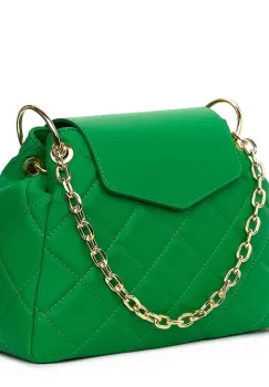 Geanta din piele matlasata Evia verde imagine