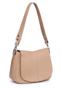 Geanta din piele naturala Roberta roz imagine