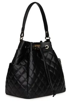 Geanta piele cu aspect matlasat Felice neagra imagine