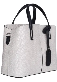 Geanta piele naturala Ella gri imagine