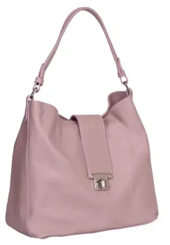 Geanta piele naturala Loredana roz imagine
