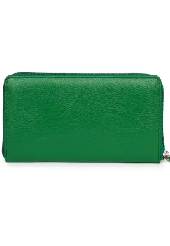 Portofel dama din piele naturala Giulio verde imagine