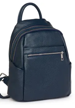 Rucsac dama din piele Jonathan bleumarin imagine