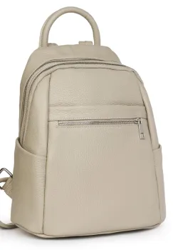 Rucsac dama din piele Jonathan gri imagine