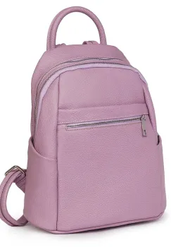 Rucsac dama din piele Jonathan lila imagine
