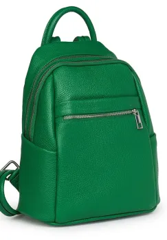 Rucsac dama din piele Jonathan verde imagine