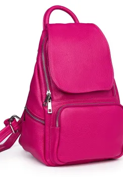 Rucsac din piele naturala Amadeus fucsia imagine