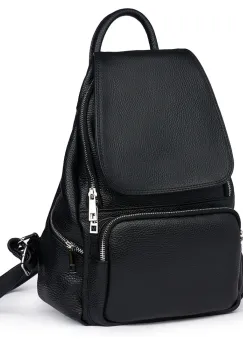 Rucsac din piele naturala Amadeus negru imagine
