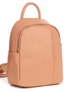 Rucsac din piele naturala Angelo roz imagine