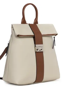 Rucsac din piele naturala Manuel gri imagine