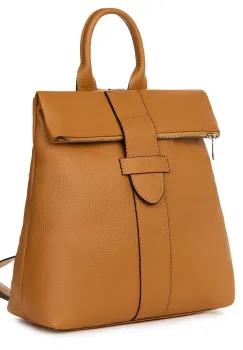 Rucsac din piele naturala Ricardo coniac imagine