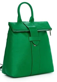 Rucsac din piele naturala Ricardo verde imagine