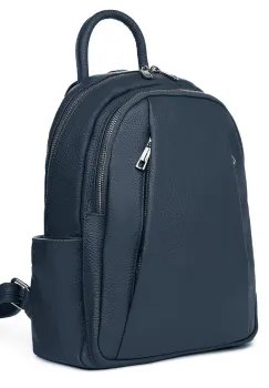 Rucsac din piele naturala Thomas bleumarin imagine