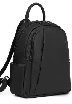 Rucsac din piele naturala Thomas negru imagine