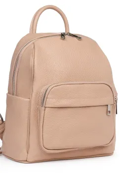 Rucsac din piele naturala Vicenzo roz imagine