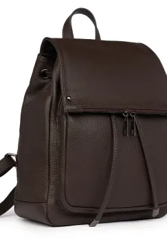 Rucsac piele naturala Jimmy maro inchis imagine