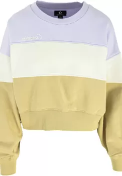 Bluza femei Converse Color Blocked Chainstitch Crew 10024524-296 imagine