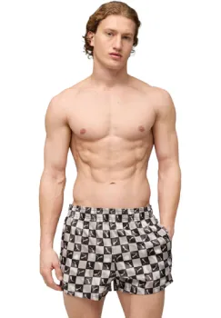 Pantaloni scurti barbati Puma Swim Men Printed Cat Short Shorts 94751201 imagine