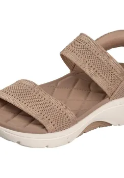 Sandale femei Skechers Go Walk Arch Fit 20 Sandal - 140844-TAN imagine