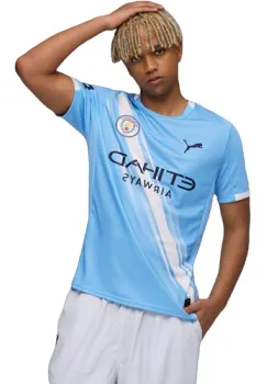 Tricou barbati Puma Mcfc Home Jersey Replica Team 78033801 imagine