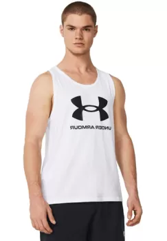Tricou barbati Under Armour Sportstyle Logo Tank 1382883-100 imagine