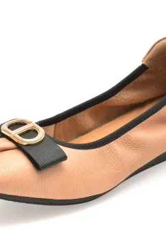 Balerini casual EPICA nude, 2281, din piele naturala imagine