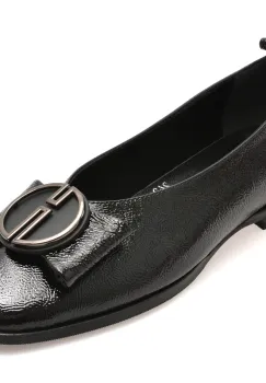 Balerini casual GRYXX negri, 574242, din piele naturala lacuita imagine