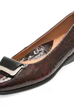Balerini casual PANORAMA visinii, 2702222, din piele croco imagine