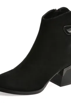 Botine ALDO negre, 170020, din piele intoarsa imagine