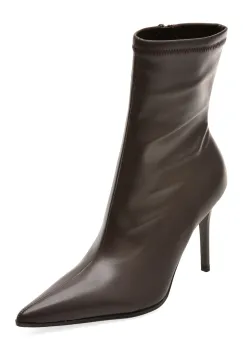 Botine elegante ALDO maro, 14422202, din piele ecologica imagine